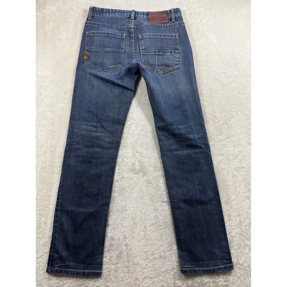 Element Mens DeSoto Straight Leg Blue Denim Jeans 28 Meas: 28x29